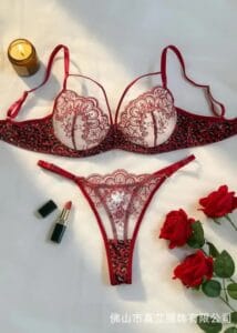 Black Leopard Print Lingerie Set